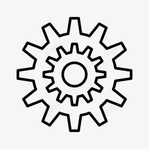 现代齿轮生产商业系统图标svg_新图网 https://ixintu.com 商业系统 现代齿轮 生产