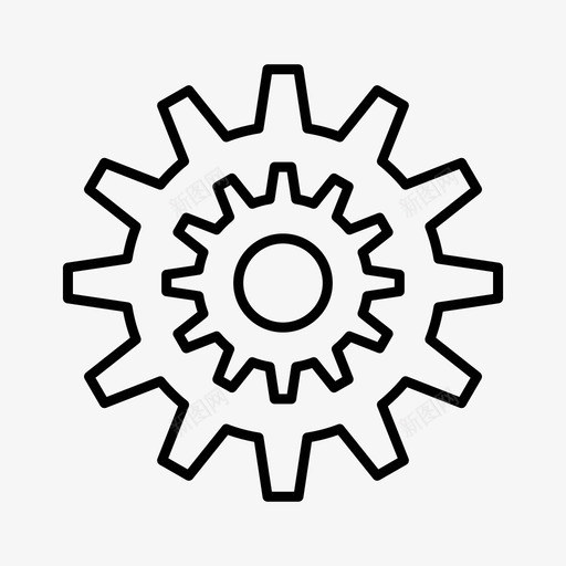 现代齿轮生产商业系统图标svg_新图网 https://ixintu.com 商业系统 现代齿轮 生产