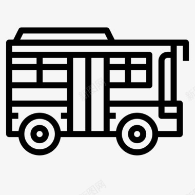 公交交通车辆图标图标