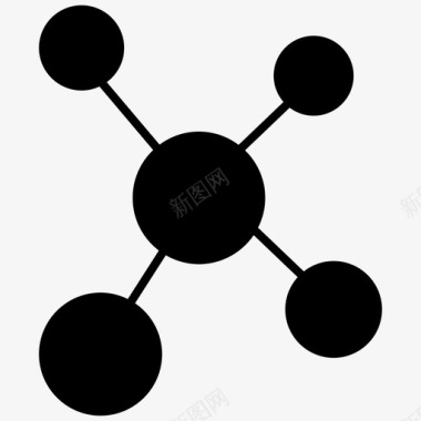 网络图表数据分析黑暗图标图标