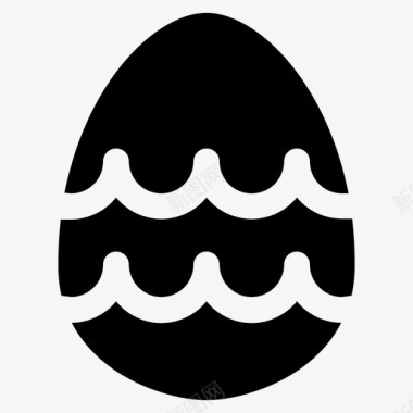 复活节彩蛋庆祝食物图标图标