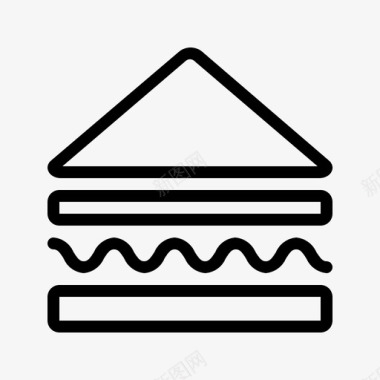 三明治面包奶酪图标图标