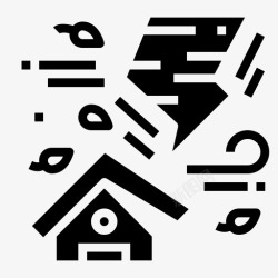 风雨中的暴风雨中的固体图标高清图片
