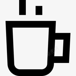 极白白茶茶巧克力咖啡杯图标高清图片