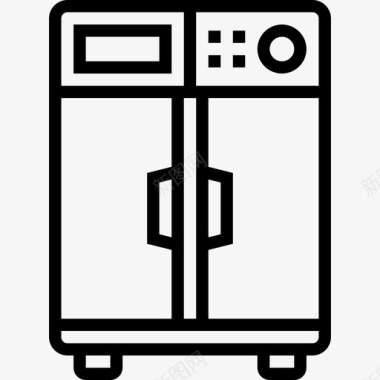 冰箱电子装置12线性图标图标