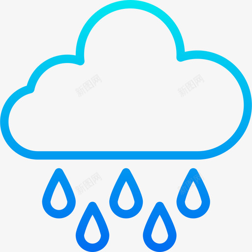 雨120天气坡度图标svg_新图网 https://ixintu.com 120天气 坡度 雨