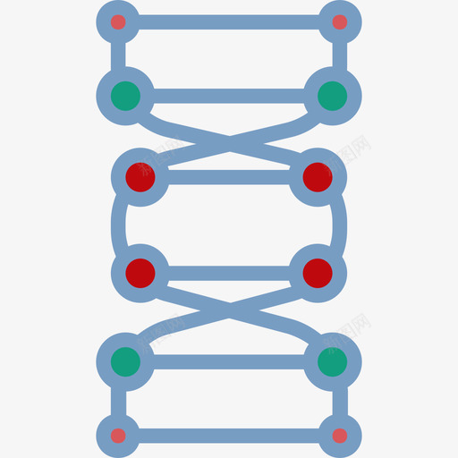 Dna医学17扁平图标svg_新图网 https://ixintu.com Dna 医学17 扁平