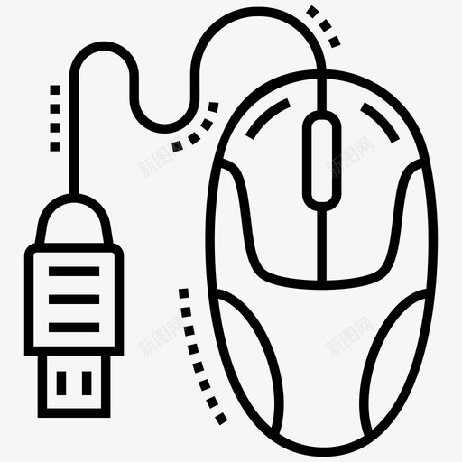 电脑鼠标控制系统光标控制器图标svg_新图网 https://ixintu.com 光标控制器 技术设备线图标 指针设备 控制系统 电子设备 电脑鼠标