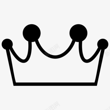 王冠皇冠皇冠符号图标图标