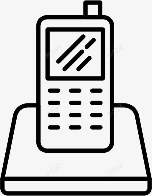 专用电话电话办公室图标svg_新图网 https://ixintu.com 专用电话 办公室 商务和管理 电话 销售