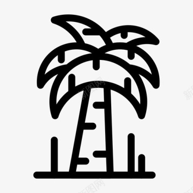 棕榈树巴西巴西嘉年华图标图标