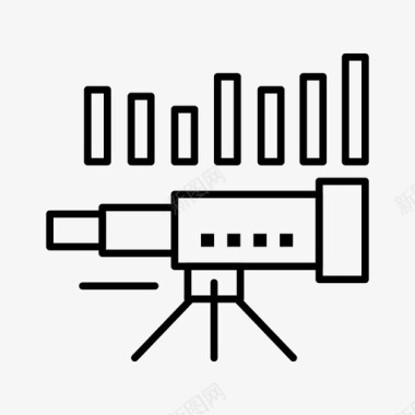 望远镜商业预测图标图标