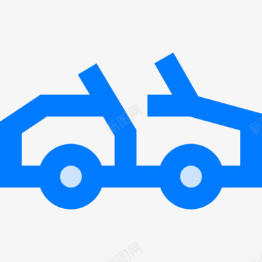 经典车交通102蓝色图标图标
