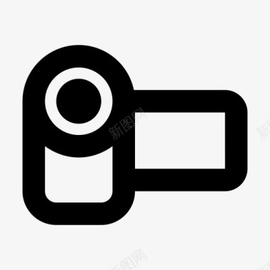 手持式摄像机摄像机录音机图标图标