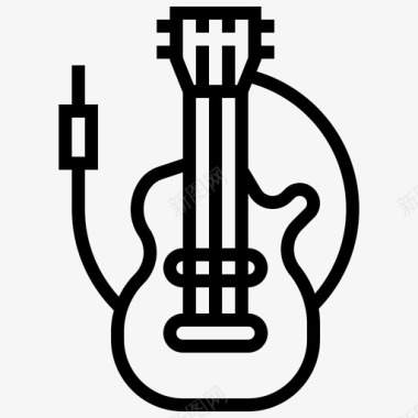 吉他低音电图标图标