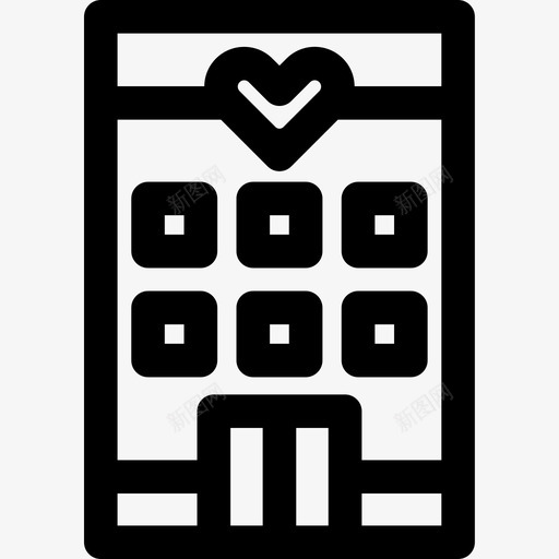 酒店爱64直系图标svg_新图网 https://ixintu.com 爱64 直系 酒店