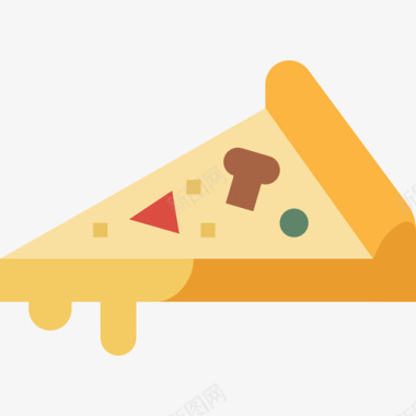披萨食物94扁平图标图标