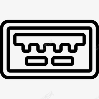 Usbpc组件2线性图标图标