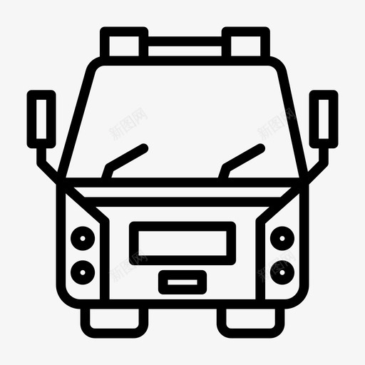 前车运输卡车图标svg_新图网 https://ixintu.com 前车 卡车 车辆 运输