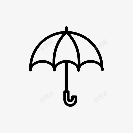 伞保护下雨图标svg_新图网 https://ixintu.com 下雨 伞 保护