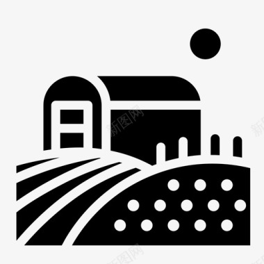 农场农业自然图标图标