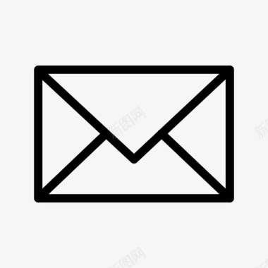 电子邮件信件行图标图标