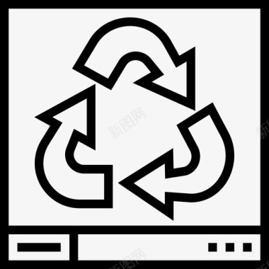 回收垃圾4线性图标图标