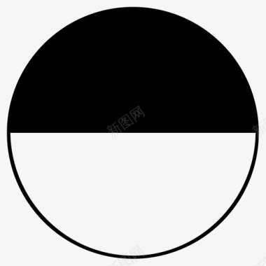 半圆场平图标图标