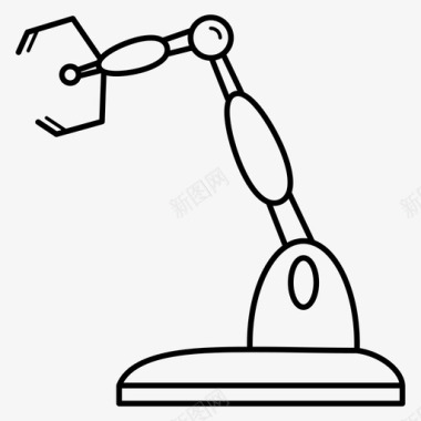 机器人手臂网络手臂控制论图标图标