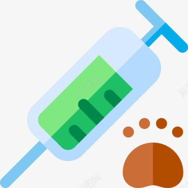 疫苗宠物21扁平图标图标