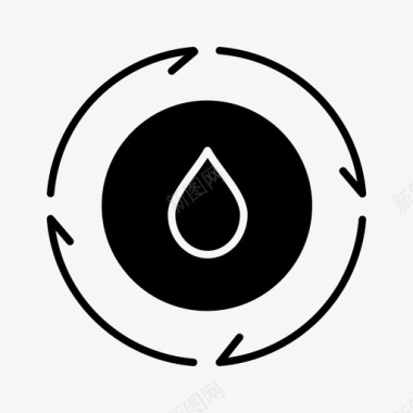 能源水滴自然图标图标