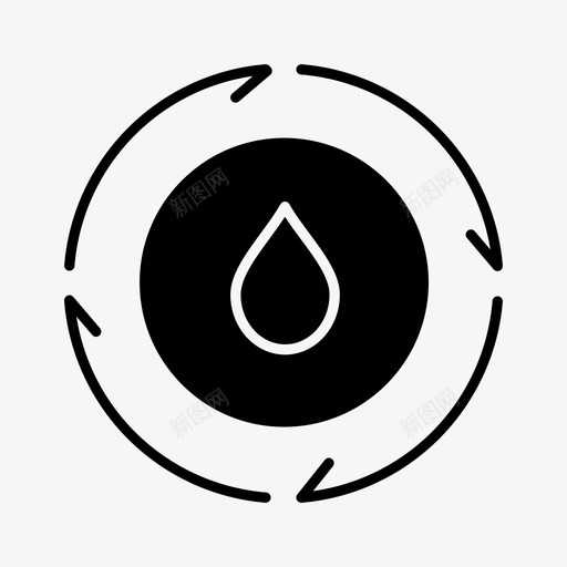 能源水滴自然图标svg_新图网 https://ixintu.com 水 水滴 电力 电力工业 能源 自然