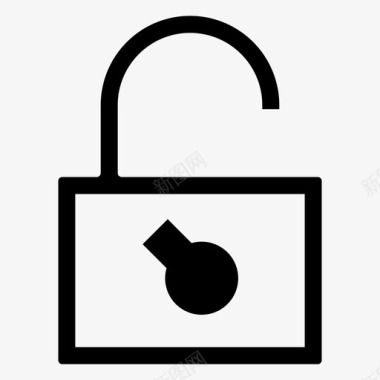安全黑客界面锁图标图标