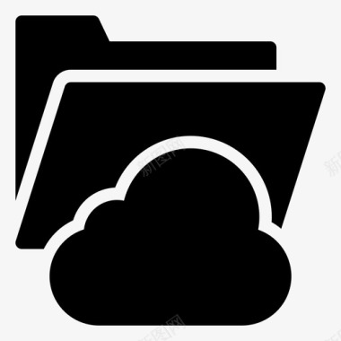 文件夹存档云图标图标