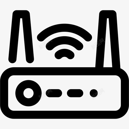 路由器wifi数据互联网图标svg_新图网 https://ixintu.com 互联网 数据 文件和文件夹 无线 网络 路由器wifi