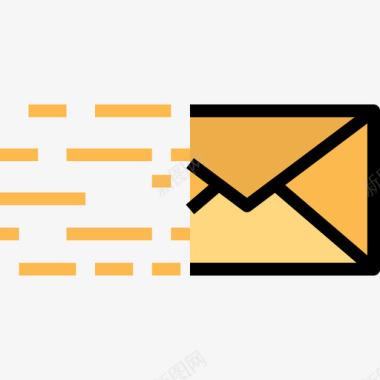 电子邮件通信连接5线性颜色图标图标