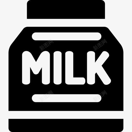 牛奶食品配送9填充图标svg_新图网 https://ixintu.com 填充 牛奶 食品配送9