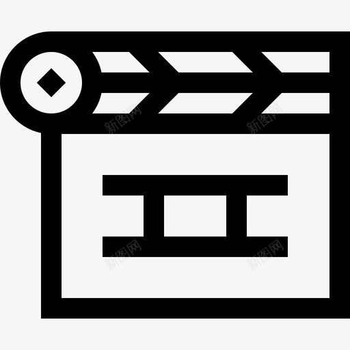 隔板电影院38直线图标svg_新图网 https://ixintu.com 电影院38 直线 隔板