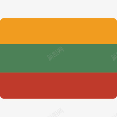立陶宛国旗15平坦图标图标