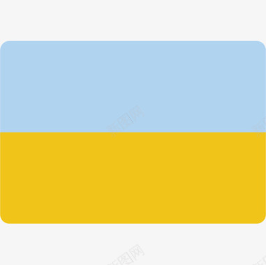 乌克兰国旗15平坦图标图标