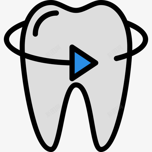 牙齿牙齿6线形颜色图标svg_新图网 https://ixintu.com 牙齿 牙齿6 线形颜色