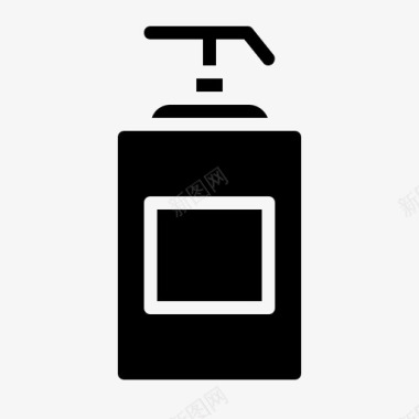 液体肥皂浴缸瓶子图标图标