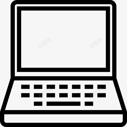 笔记本电脑计算机硬件3线性图标svg_新图网 https://ixintu.com 笔记本电脑 线性 计算机硬件3