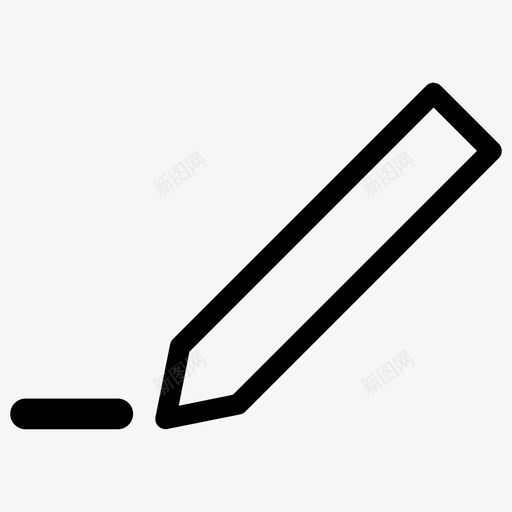 铅笔编辑写作图标svg_新图网 https://ixintu.com 写作 大众化 编辑 铅笔