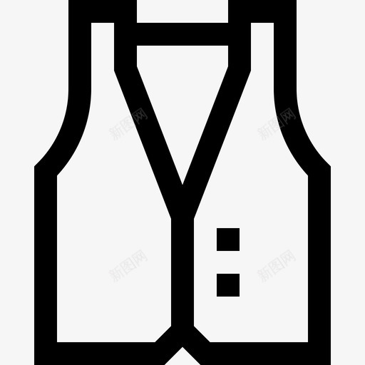 马甲衣服和洗衣房直系图标svg_新图网 https://ixintu.com 直系 衣服和洗衣房 马甲