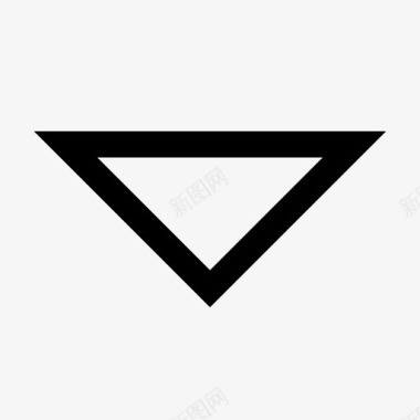 三角形箭头向下图标图标