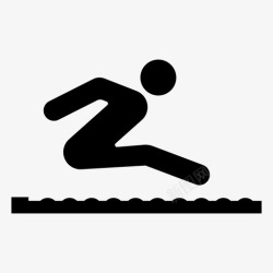 跳远标志跳远田径奥运会图标高清图片