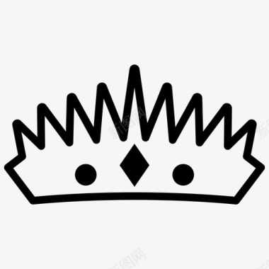 皇冠符号皇冠皇冠纹身图标图标