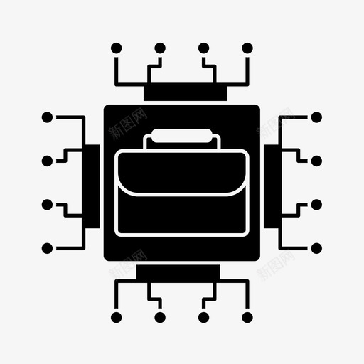 商业金融人工智能金融支付图标svg_新图网 https://ixintu.com 商业金融人工智能 技术 支付 金融