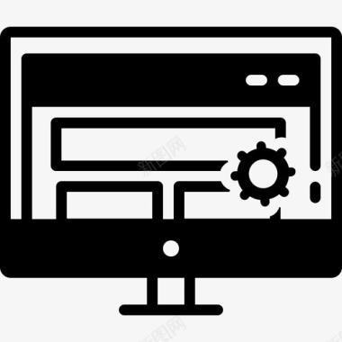 网页服务创意技术图标图标